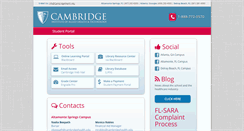 Desktop Screenshot of cambridgestudentportal.com